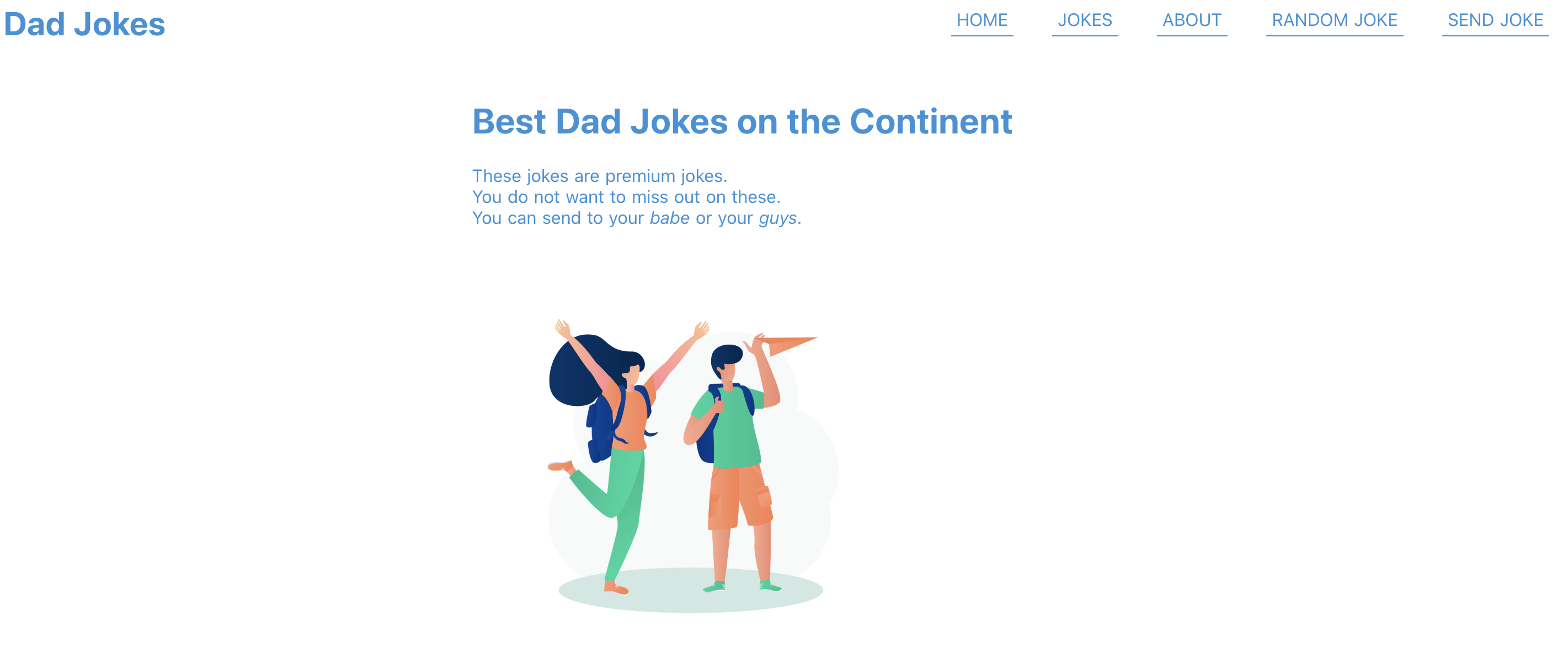 Website Image of Dead Jokes