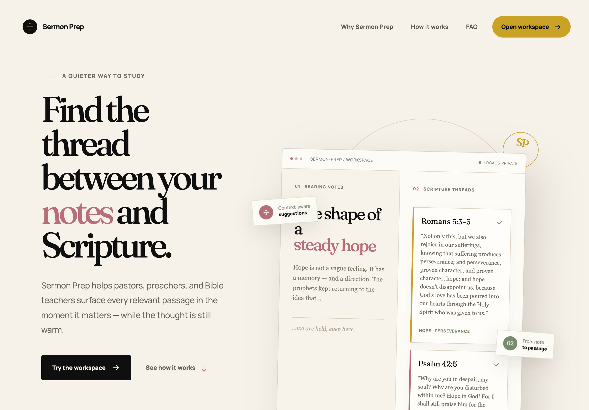 Website Image of Sermon Prep Tool